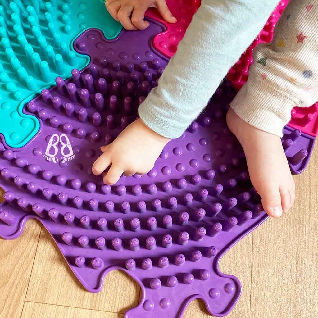 Muffik Twister Firm Sensory Tactile Walking Mat Purple